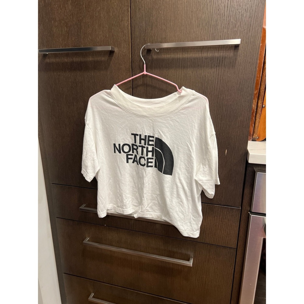 The North Face‎ 1/2 dome Cropped over sized tee shirt, White  Size Medium